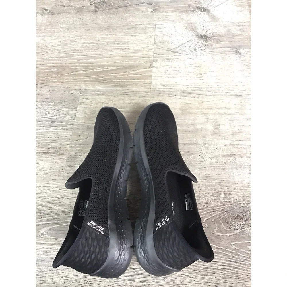 Skechers Women's Size 10.5 Slip-ins Virtue Sleek Slip On Sneakers Black 124963NA